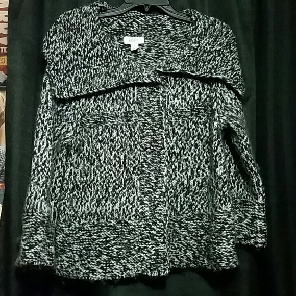 DONATING TOMORROW! NWOT Soft LOFT buttoned sweater
