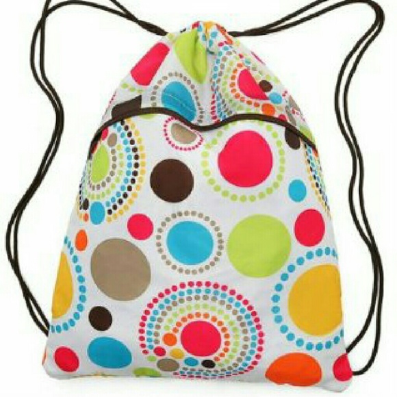 NWT Thirty One Cinch Sac - Circle Spirals