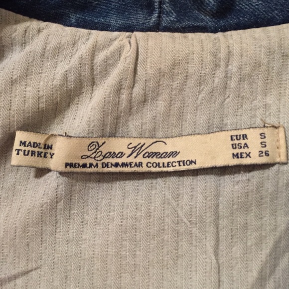 Tailored cropped denim jacket - Picture 4 of 4