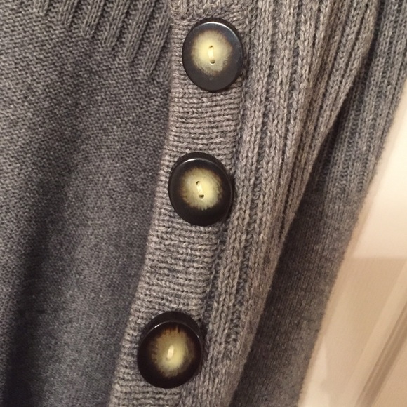 Cozy long gray sweater cardigan - Picture 3 of 4