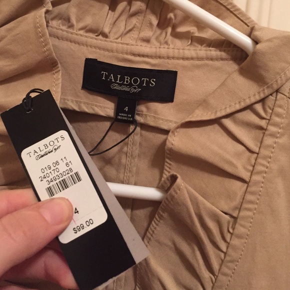 Khaki ruffle blazer - Picture 4 of 4