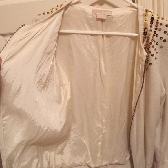 Sequin zip up cardigan - Picture 2 of 4