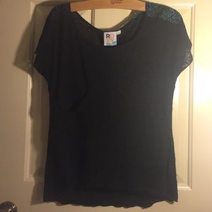 Ladies Sheer Tee with Design on Back