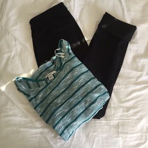 Striped Short-sleeve Knit Shirt