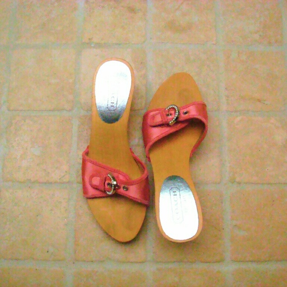 Coach Jileen Wooden Sole Sandal