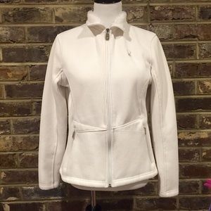 Spyder Ladies White Fleece Lined Jacket - medium