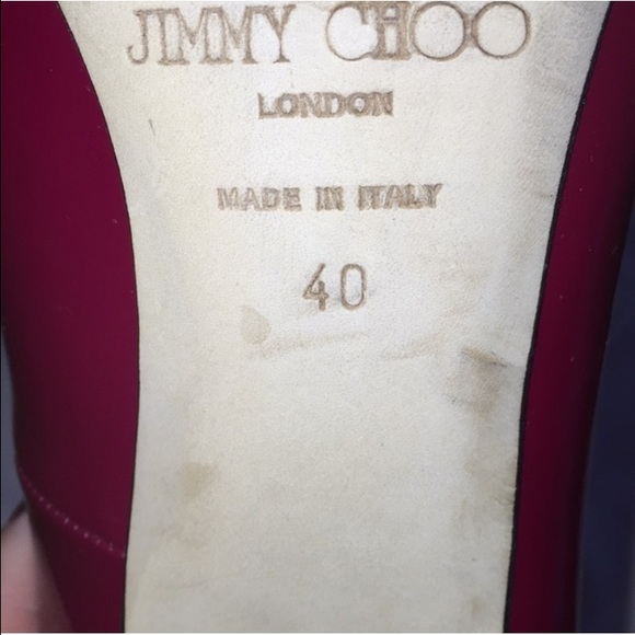 ✨SOLD✨Jimmy Choo Abel Raspberry Pumps - Picture 3 of 4