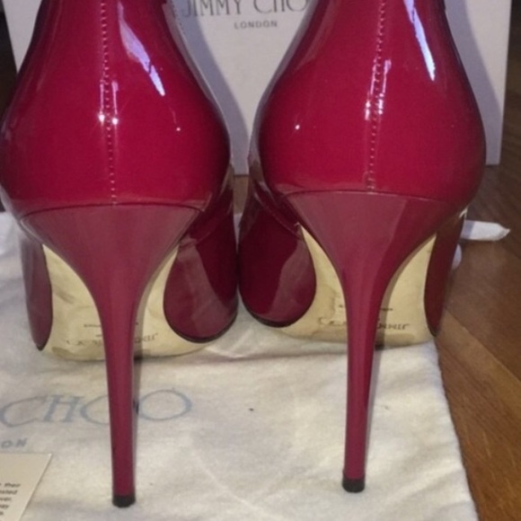 ✨SOLD✨Jimmy Choo Abel Raspberry Pumps - Picture 4 of 4