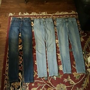 BDG high and midrise cigarette ankle jeans.  one d