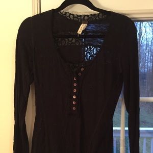 Free People lace detailed long sleeve.