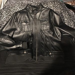 Black Faux Leather Jacket