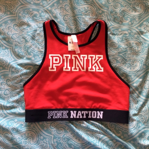 Victoria's Secret PINK high neck racer back bra 💕