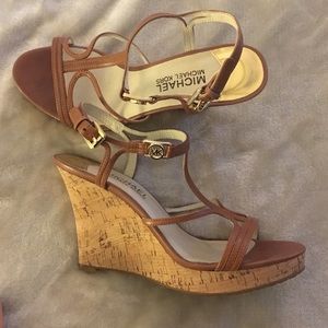 Michael Kors cork bottom shoe