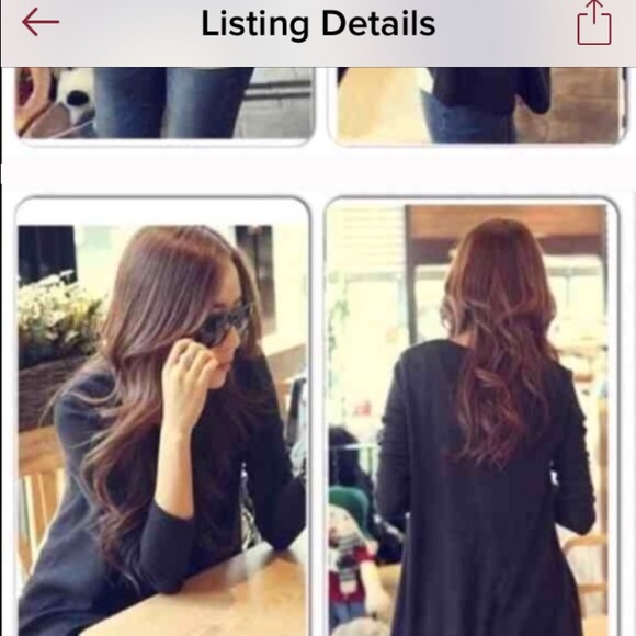 New with tag longsleeve berry irregular hem tunic - Picture 2 of 4