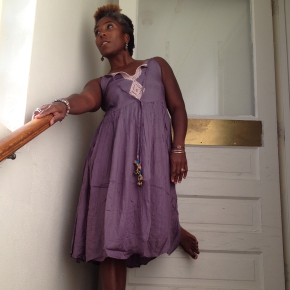 Purple Rayon Dress