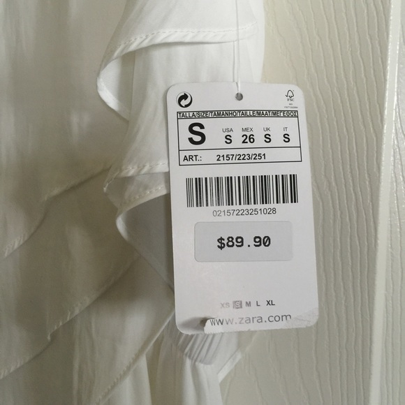Zara dress white small and new - Picture 2 of 4