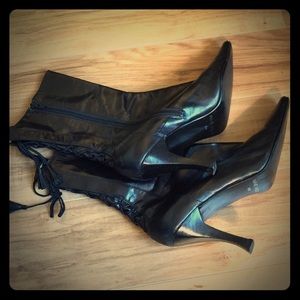 Black leather boots!