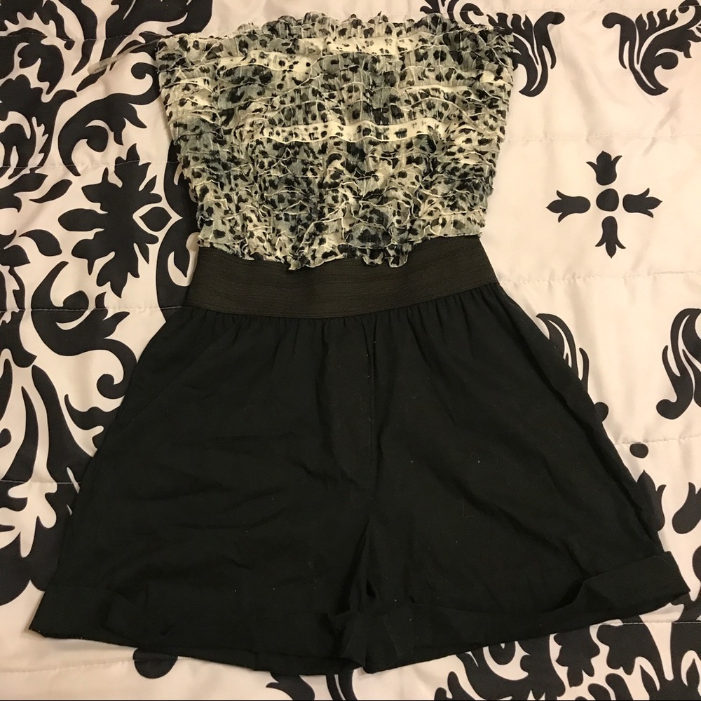 Black & Grey Romper
