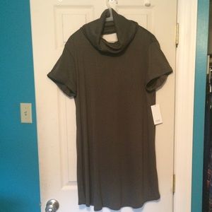 Green Tobi Turtleneck Dress