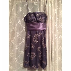 Navy & pink short Formal dress