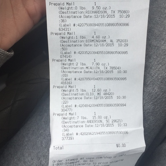 Shipping proof - Picture 1 of 1