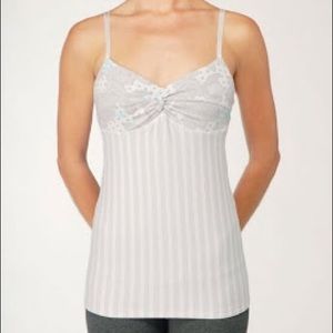 Lululemon Loot Twist white grey tank
