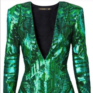 Balmain X H&M Green Sequin Dress!
