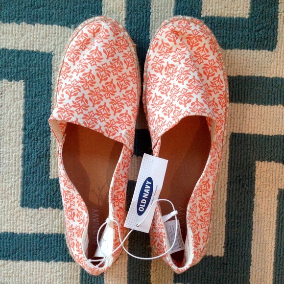 Patterned Coral Print Espadrilles