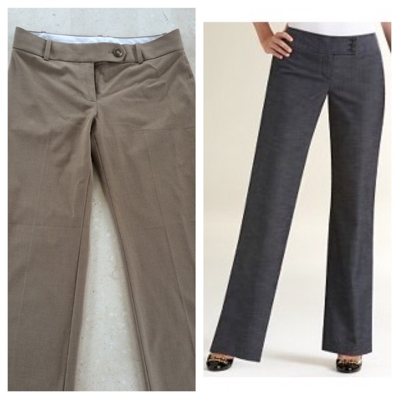 Ann Taylor LOFT brown tan dress pants petite