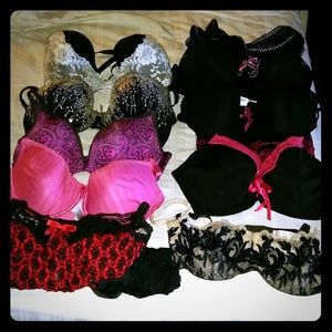 Bra assortment, all like New. sizes 34/36 C/D cup