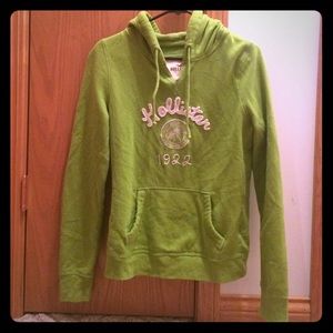 Hollister green hoodie