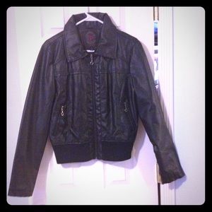 Faux leather jacket