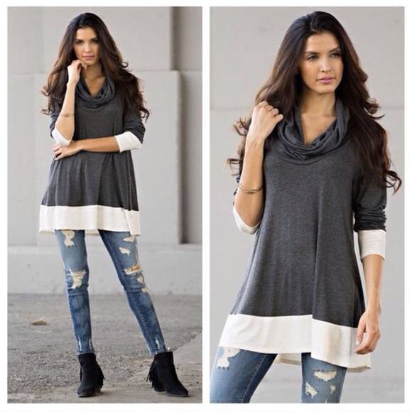 Tops - SOLD OUT❗️Cowl neck long sleeve top