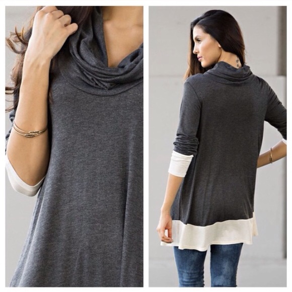SOLD OUT❗️Cowl neck long sleeve top - Picture 2 of 4