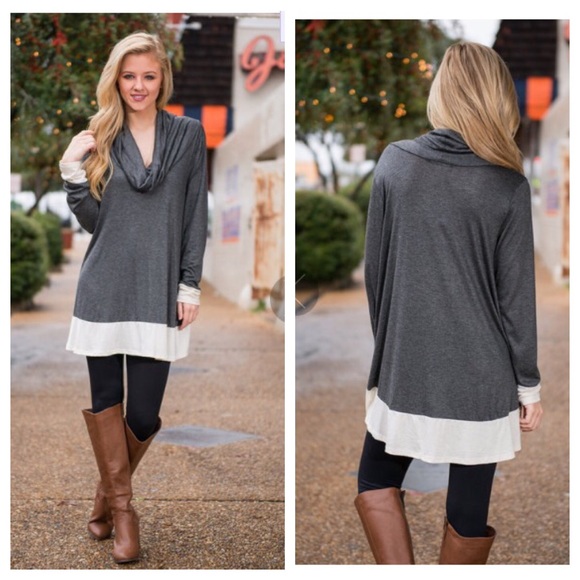SOLD OUT❗️Cowl neck long sleeve top - Picture 3 of 4