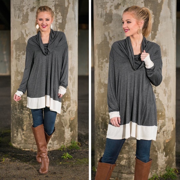 SOLD OUT❗️Cowl neck long sleeve top - Picture 4 of 4