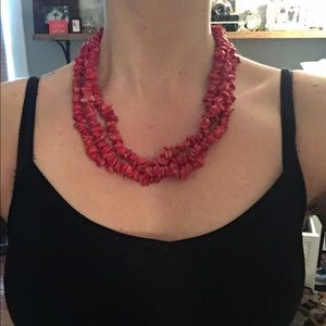 RED shell necklace
