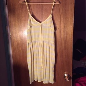 Pacsun Yellow Striped Dress