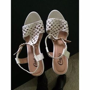 Candies Size 9 Wedges White