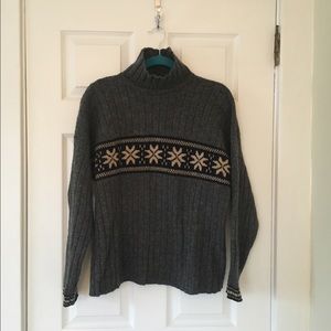 J. Crew Gray Fair Aisle Sweater