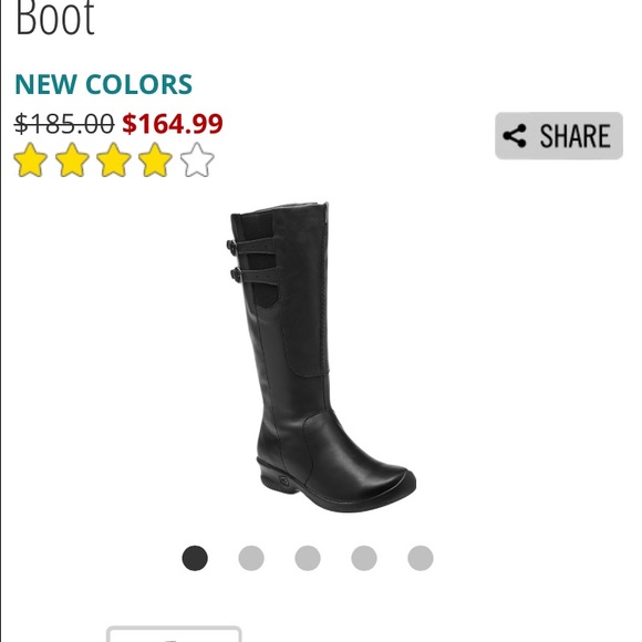 Black keen boots