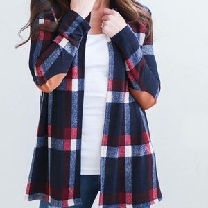 Plaid cardigan