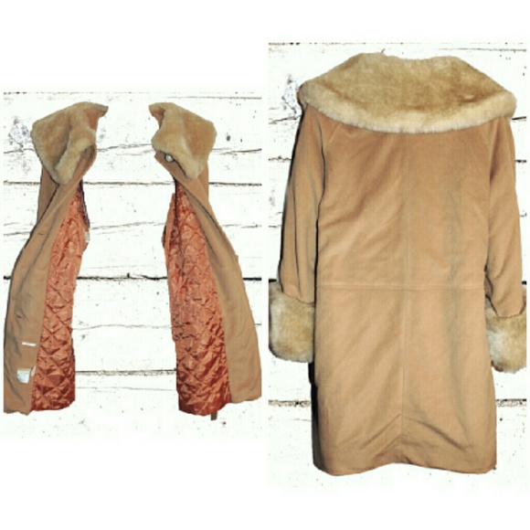 ❌SOLD❌ Vintage Faux Fur Winter Coat Sz 10 - Picture 3 of 4