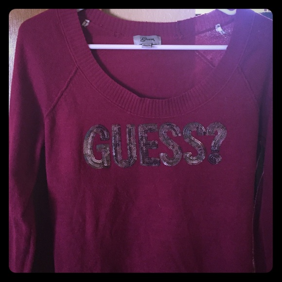 Guess pink sweater