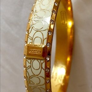 Coach White/Gold Bracelet