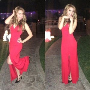 Forever 21 red long dress