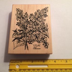Lilac Flower Rubber Stamp