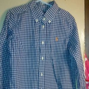 Boys checkered button down