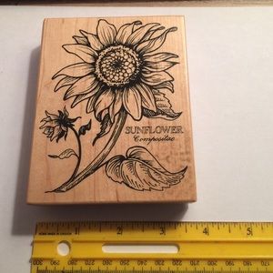 Sunflower Rubberstamp