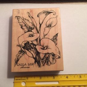 Calla Lily Rubber Stamp